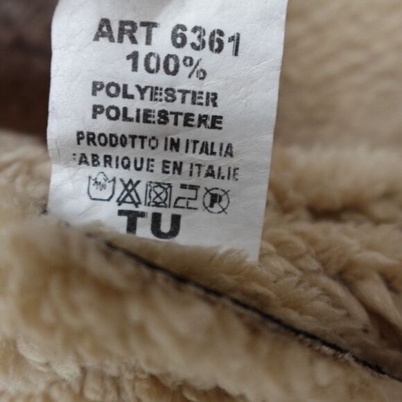 Drape Vest Women Shearling Open Front Sherpa Western Boho Ranch Italy Hippie Ski - Picture 6 of 12